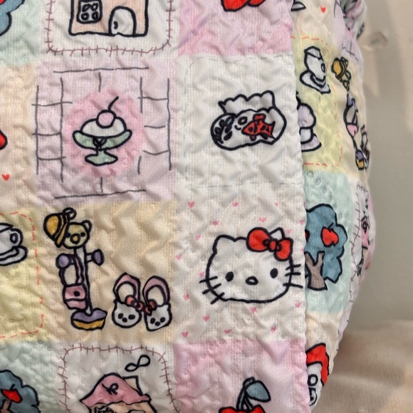 Hello Kitty Quilted Mini Zippered Handbag NEW - Picture 3 of 9